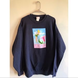 Tinker Bell Graphic Crewneck Sweatshirt - Navy